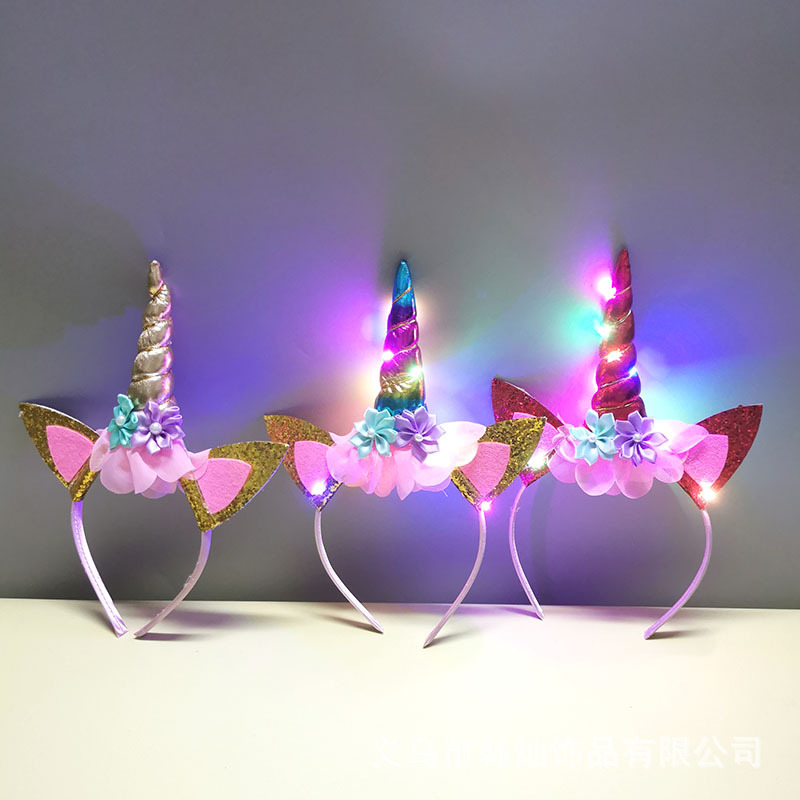 Unique Lighting Decor - عصابة رأس جديدة على شكل وحيد
