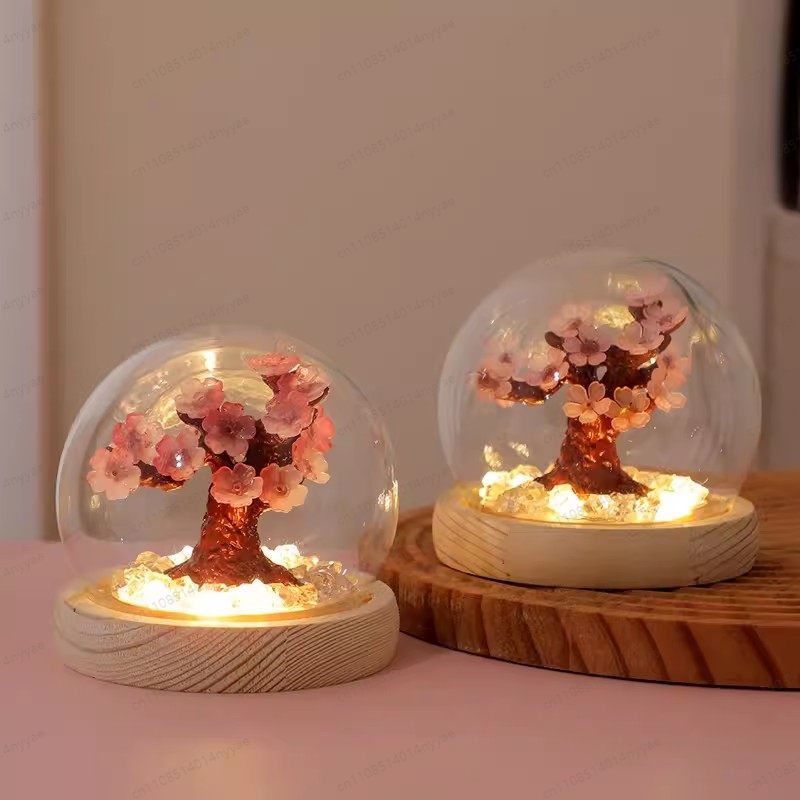 Unique Lighting Decor - مصباح مكتب على شكل شجرة زهر