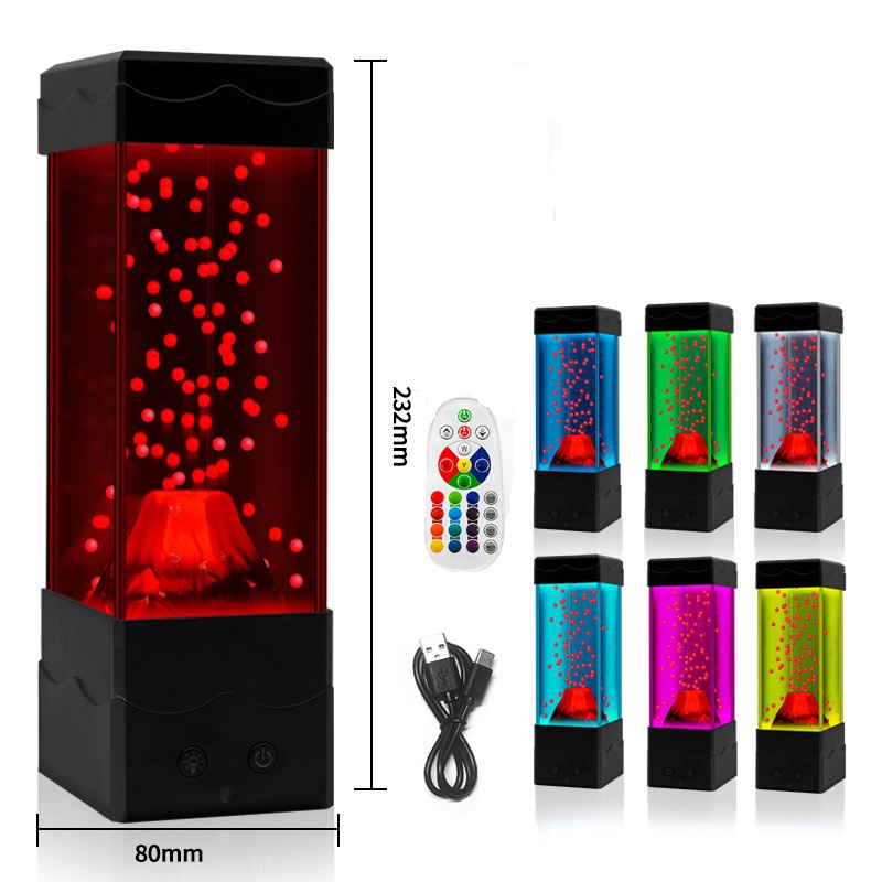 Lava Lamp Desktop - LED الحمم بركان ضوء ديكور المنزل