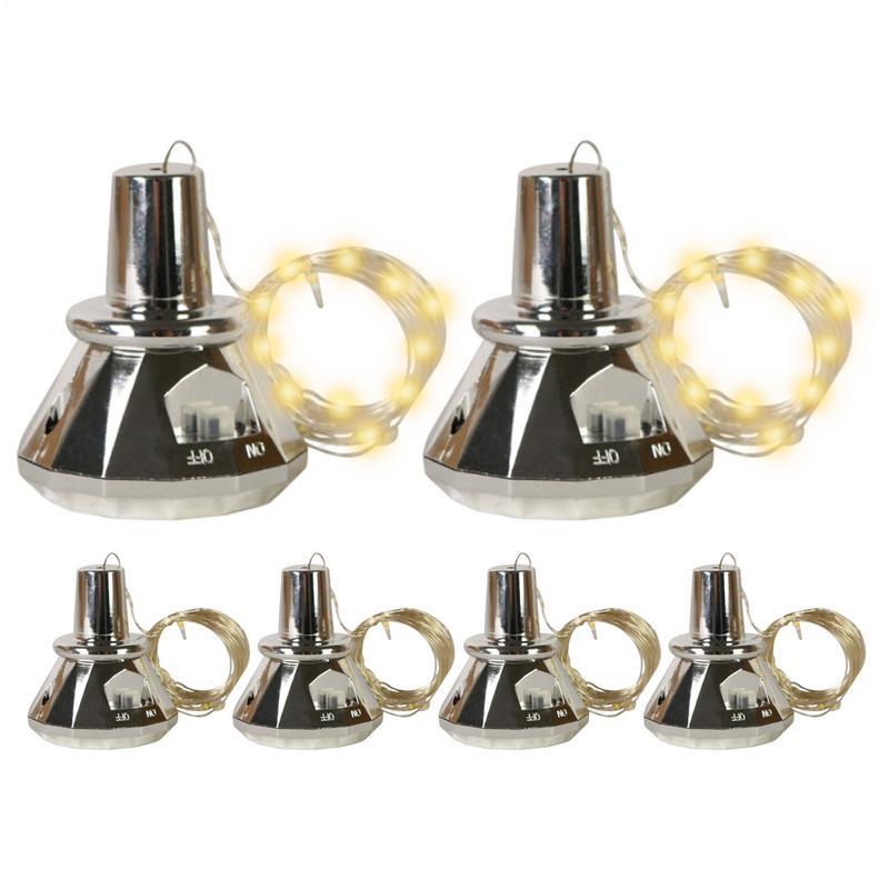 Decor Lighting Cork - أضواء زجاجة النبيذ مع الفلين 6X