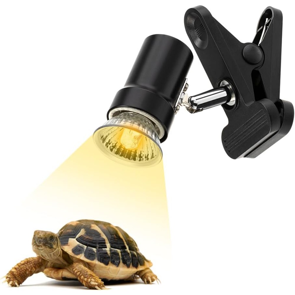 Gecko Lighting & Decor - حامل مصباح حراري للزواحف E27 قابل
