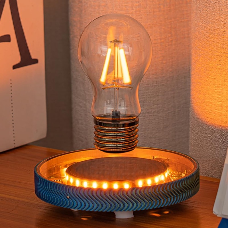 Unique Lighting Decor - مصباح LED لاسلكي عائم للمكتب، هدية