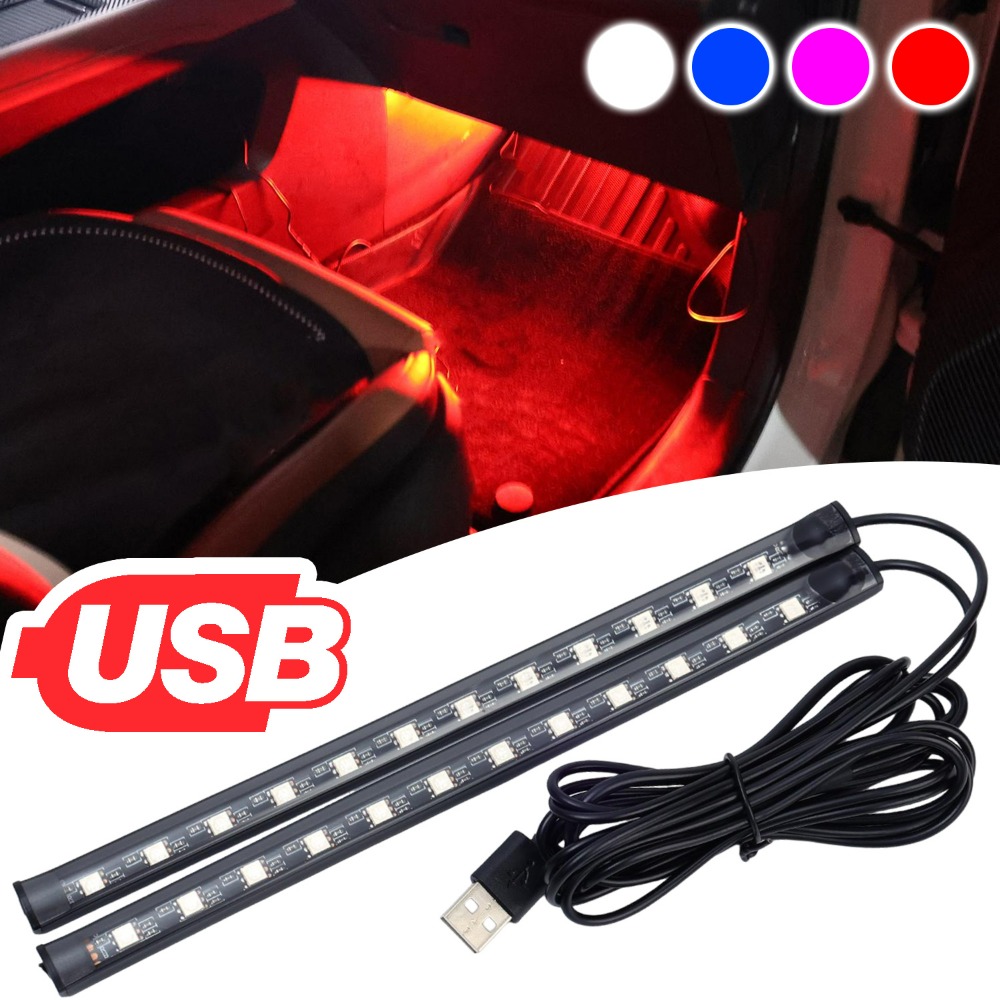 Lighting Bolt Decor - USB سيارة LED قطاع ضوء الجو