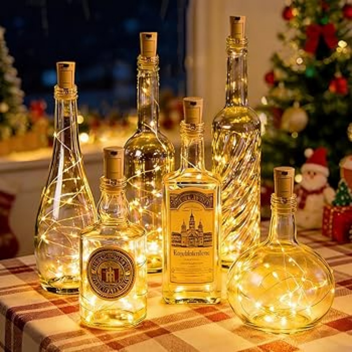 Decor Lighting Cork - 10/12 حزمة من أضواء الزجاجات مع