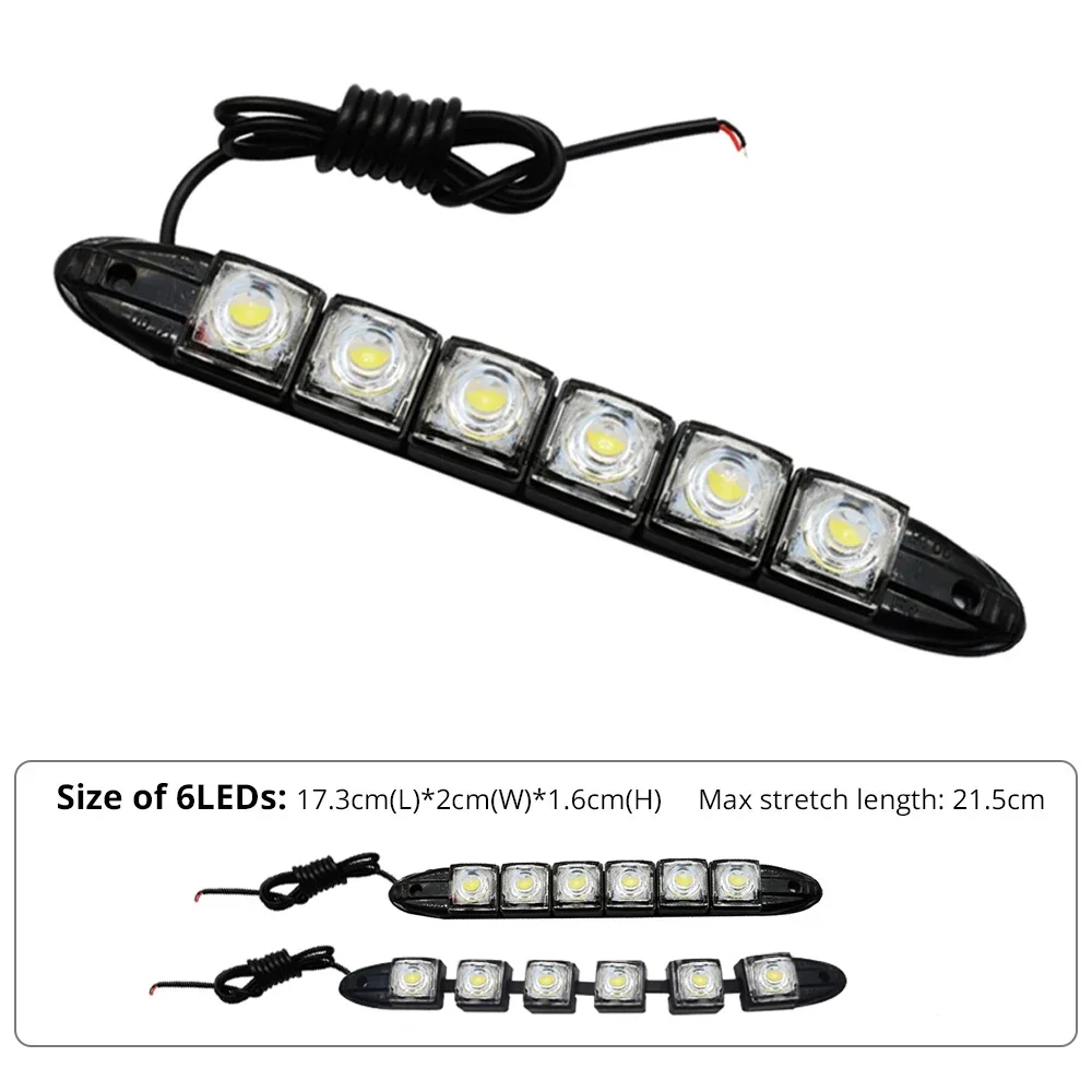 2 قطعة LED مقاوم للماء DRL ضوء - مراجعة Lighting Bolt Decor وسعره