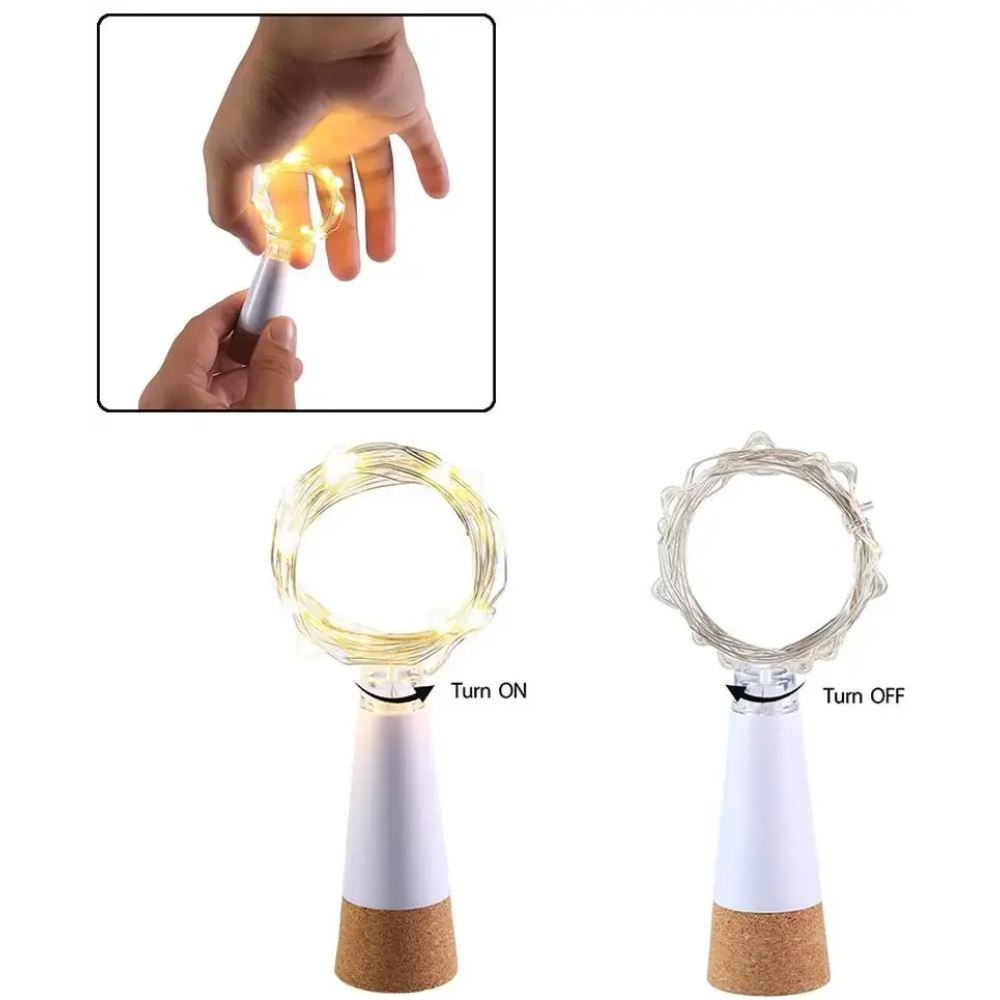 20 المصابيح زجاجة الفلين الجني - مراجعة Decor Lighting Cork وسعره