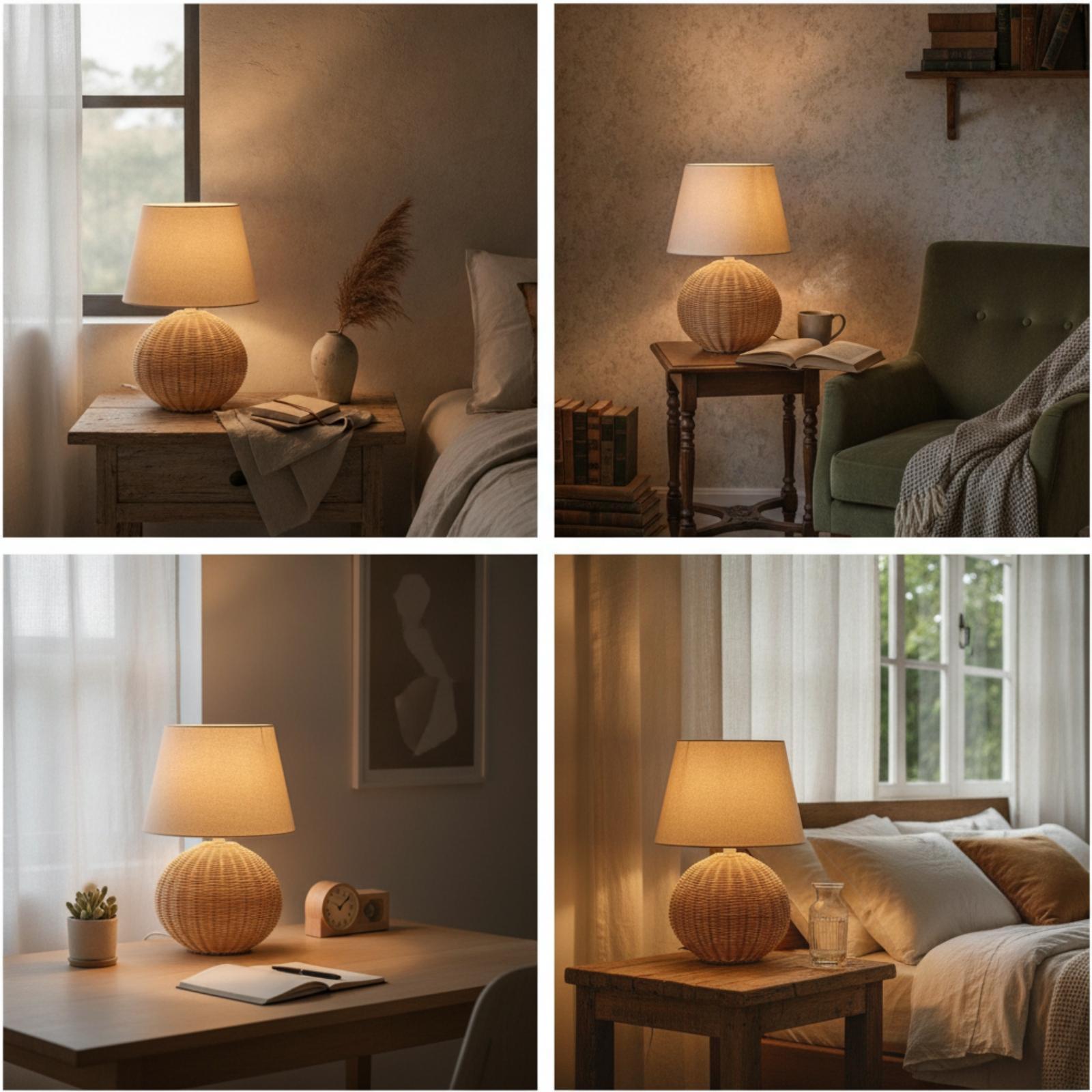 مصباح طاولة جانبي بقاعدة من ال - مراجعة Lighting Decor For Living Room وسعره