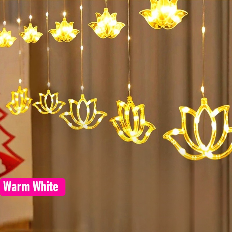 إضاءة ستارة على شكل زهرة اللوت - مراجعة Lighting Decoration For Diwali وسعره