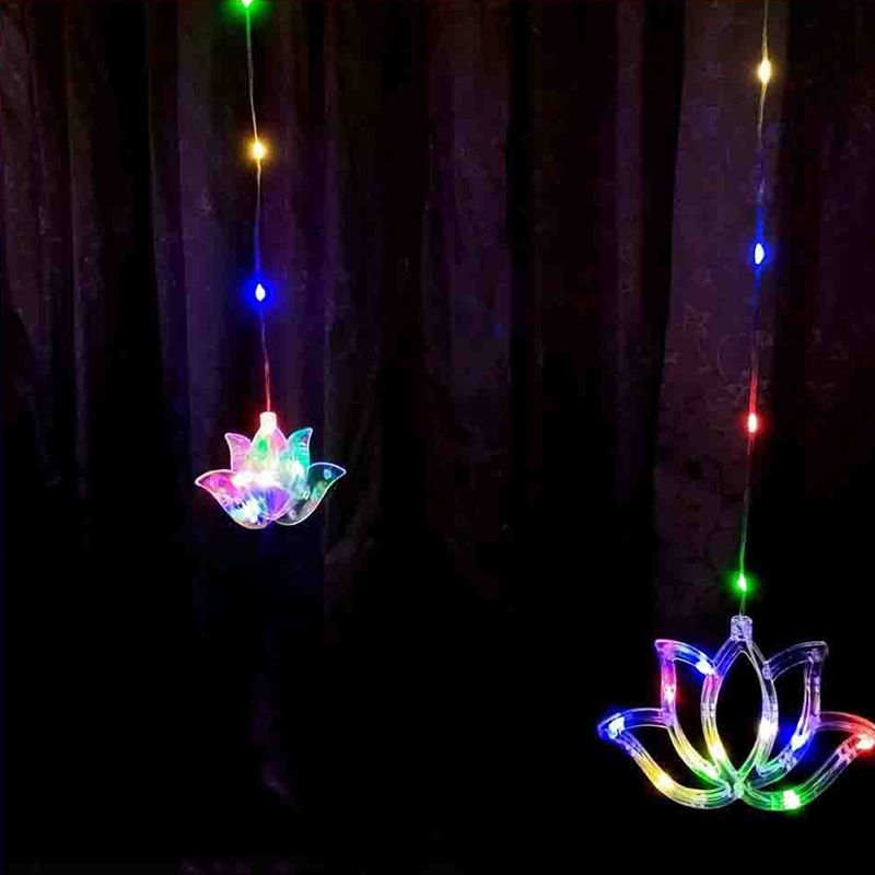 إضاءة ستارة على شكل زهرة اللوت - مراجعة Lighting Decoration For Diwali وسعره