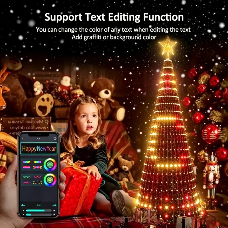 إضاءة ذكية RGB لتزيين قمة شجرة - مراجعة Lighting Christmas Decor وسعره