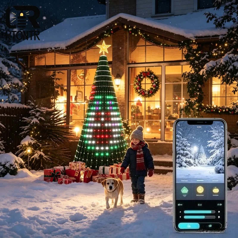 إضاءة ذكية RGB لتزيين قمة شجرة - مراجعة Lighting Christmas Decor وسعره