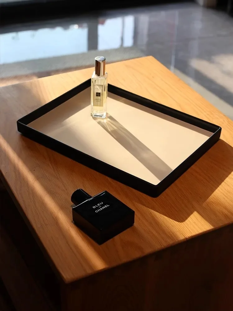 صينية تخزين جلدية فاخرة مستطيل - مراجعة Lighting Home Decor Products وسعره