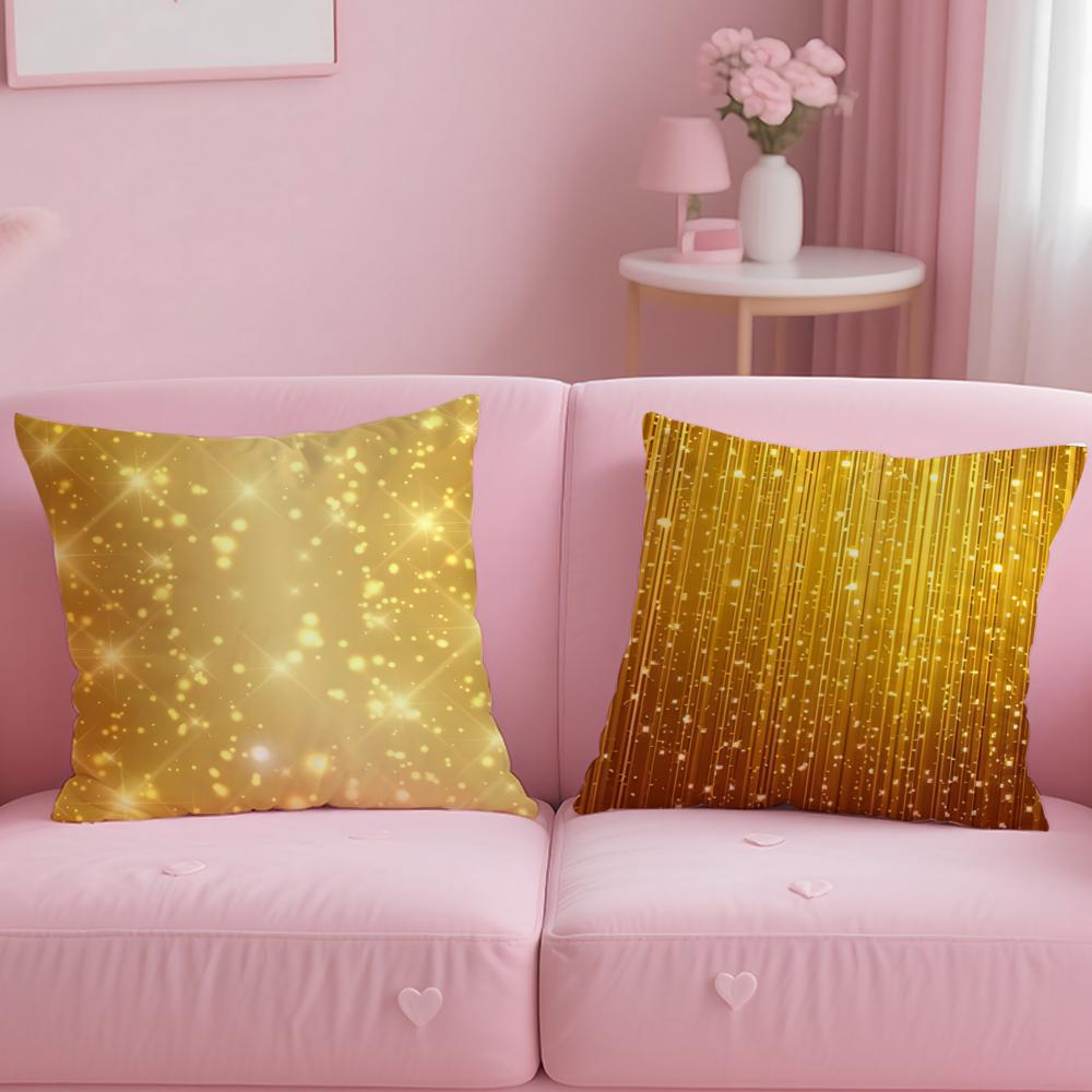 غطاء وسادة ذهبي بنقاط فاتحة نا - مراجعة Lighting Decor And Beyond وسعره