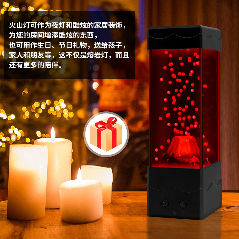 LED الحمم بركان ضوء ديكور المن - مراجعة Lava Lamp Desktop وسعره