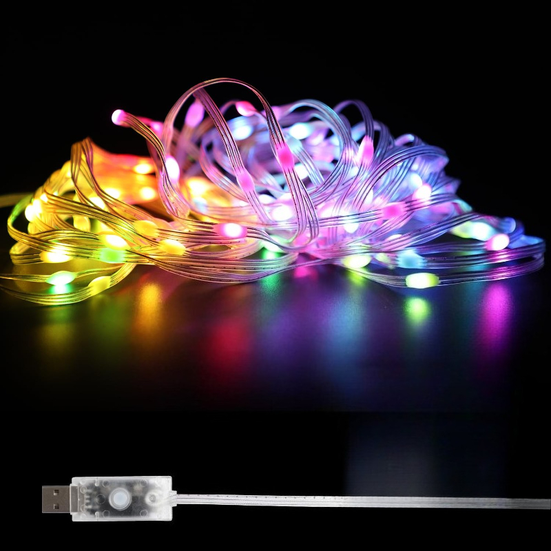 أضواء LED RGBIC بطول 5/10 متر  - مراجعة Lighting Christmas Decor وسعره