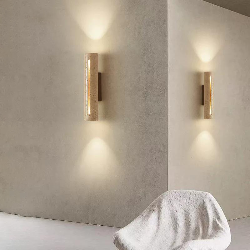 مصباح جداري من الحجر الترافرتي - مراجعة Decor Lighting Cy وسعره
