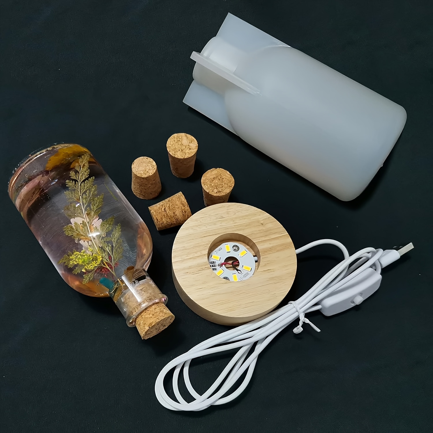 مجموعة قوالب راتنجية لزجاجة إض - مراجعة Decor Lighting Cork وسعره