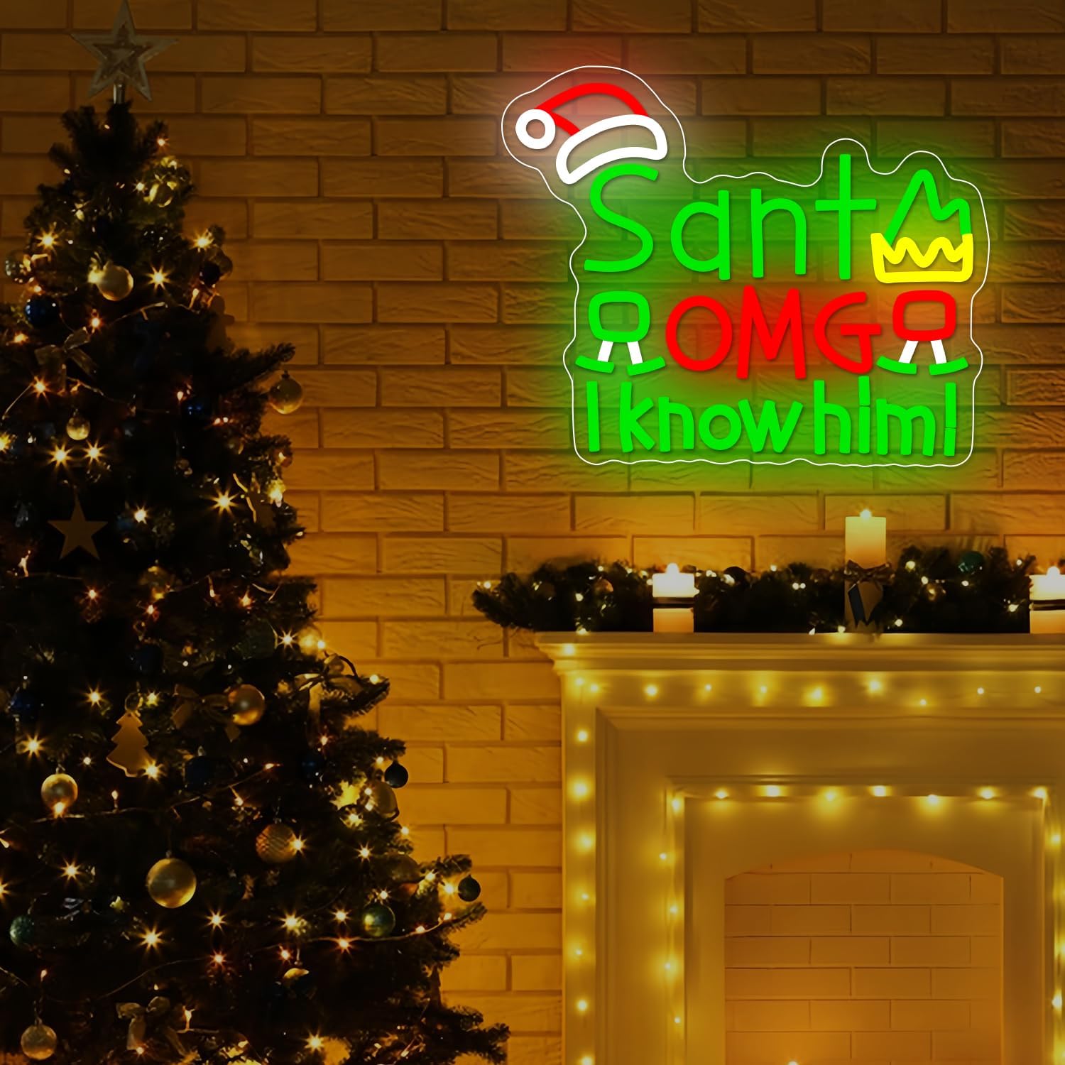لافتة نيون LED على شكل سانتا ك - مراجعة Santa'S Elves Holiday Lighting & Decor Llc وسعره