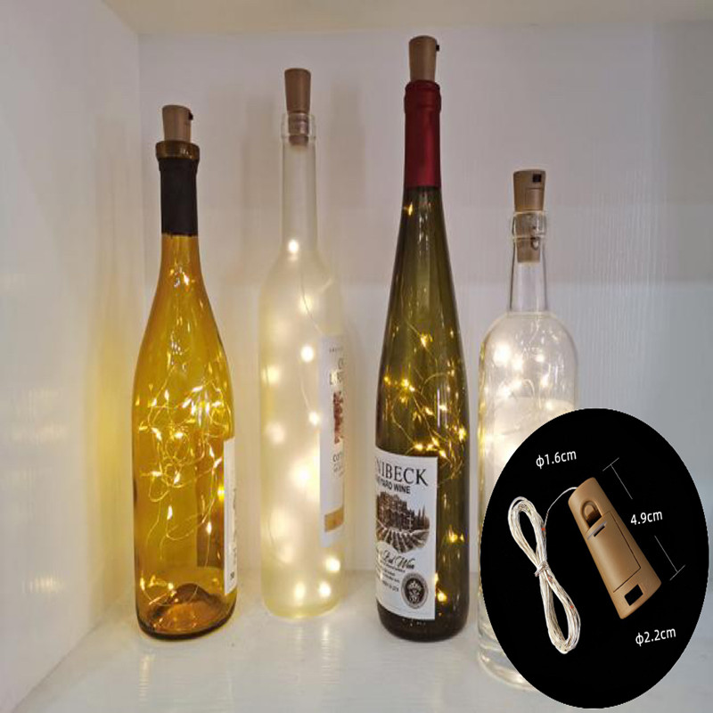 أضواء زجاجة النبيذ LED مع الفل - مراجعة Decor Lighting Cork وسعره