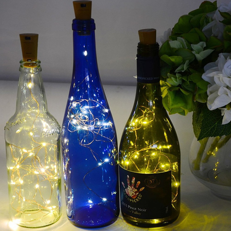 أضواء زجاجة النبيذ LED مع الفل - مراجعة Decor Lighting Cork وسعره