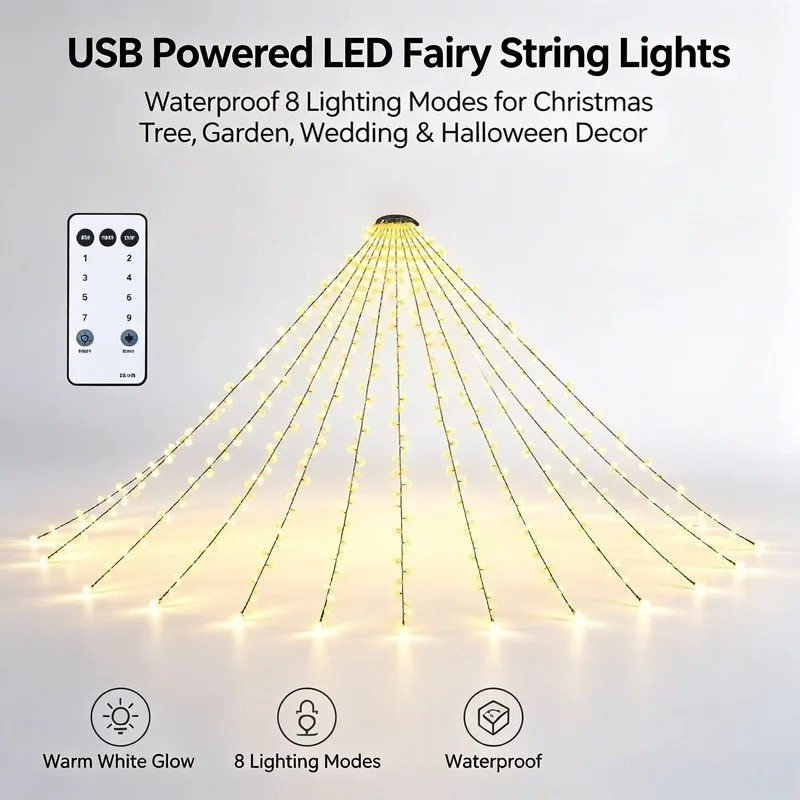 أضواء LED مقاومة للماء تعمل بـ - مراجعة Lighting Decor For Wedding وسعره