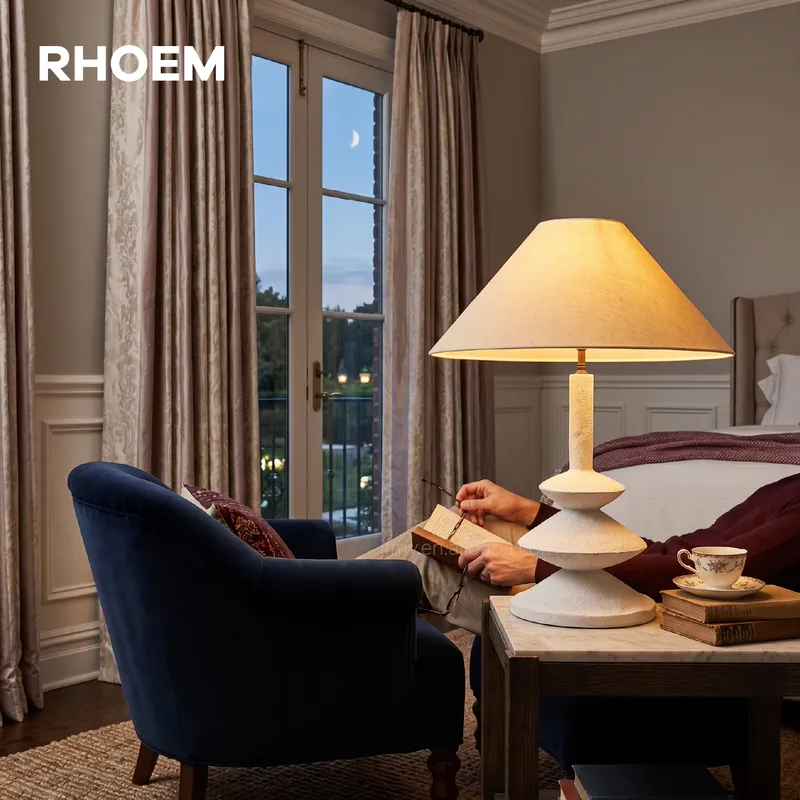مصباح طاولة بيسارو من RHOEM لل - مراجعة Lighting Decor For Living Room وسعره