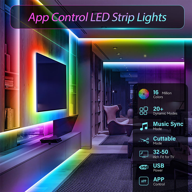 شريط إضاءة LED RGB بتقنية USB  - مراجعة Lighting Bolt Decor وسعره