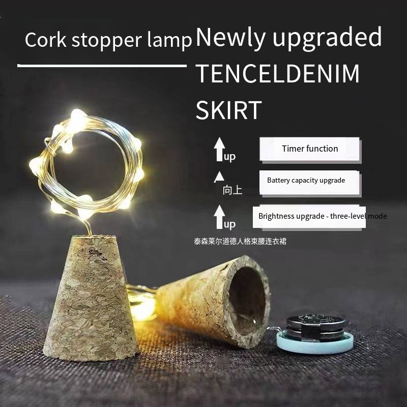 Wodden بار LED زجاجة النبيذ ال - مراجعة Decor Lighting Cork وسعره