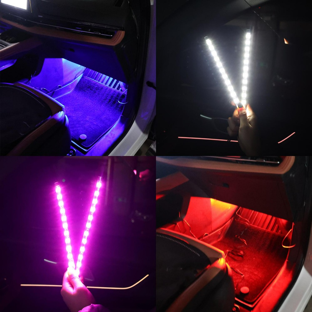 USB سيارة LED قطاع ضوء الجو ال - مراجعة Lighting Bolt Decor وسعره