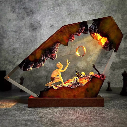 مصباح من الراتنج، ديكور غرفة ف - مراجعة Unique Lighting Decor وسعره