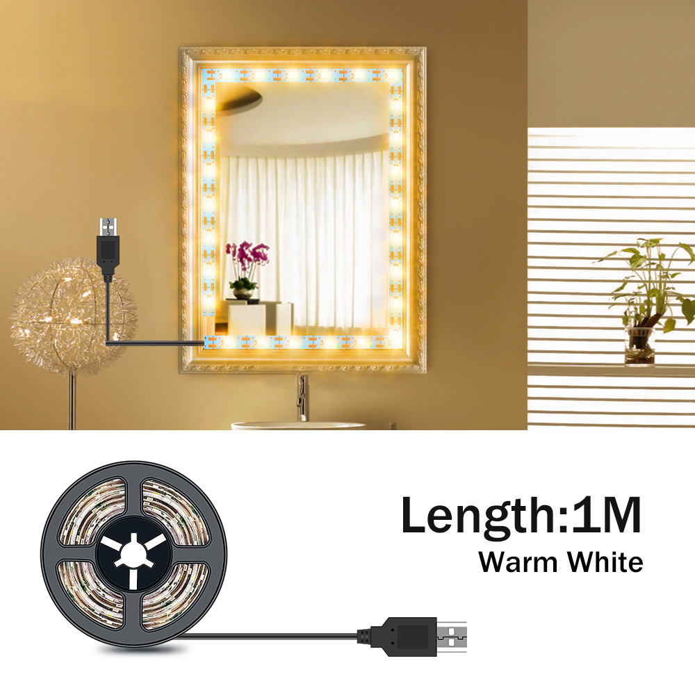 DC5V LED مرآة لوضع مساحيق التج - مراجعة Lighting Bolt Decor وسعره
