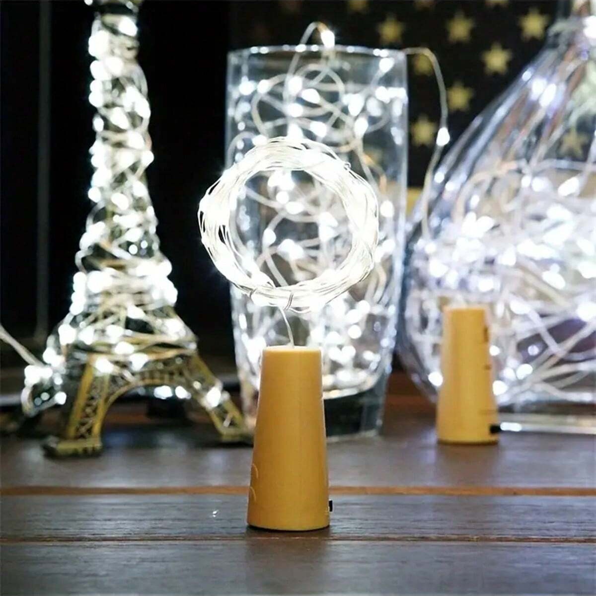 10/12 حزمة من أضواء الزجاجات م - مراجعة Decor Lighting Cork وسعره