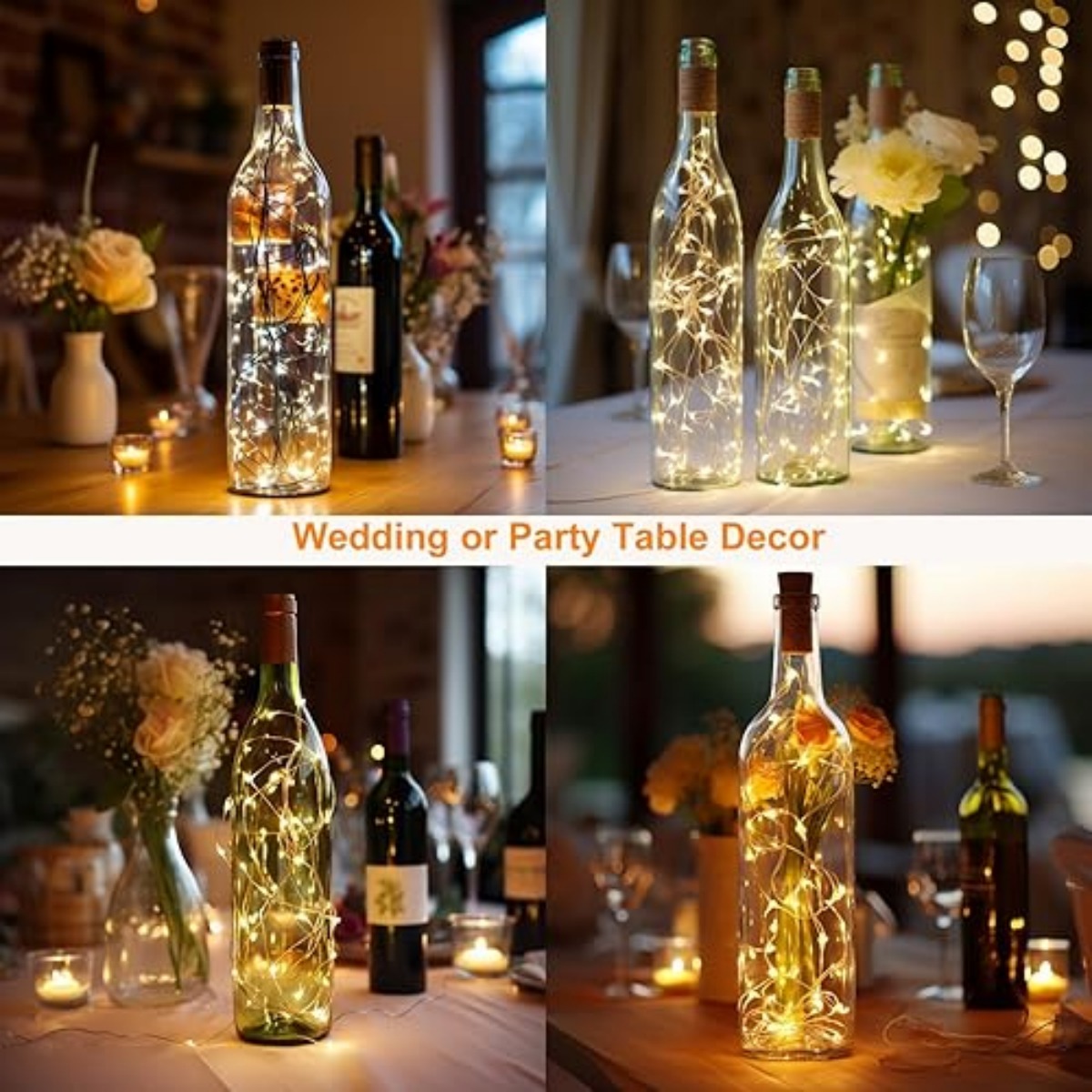 10/12 حزمة من أضواء الزجاجات م - مراجعة Decor Lighting Cork وسعره