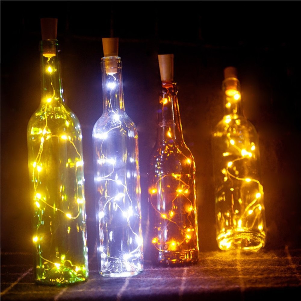 بار LED زجاجة النبيذ الفلين 2  - مراجعة Decor Lighting Cork وسعره