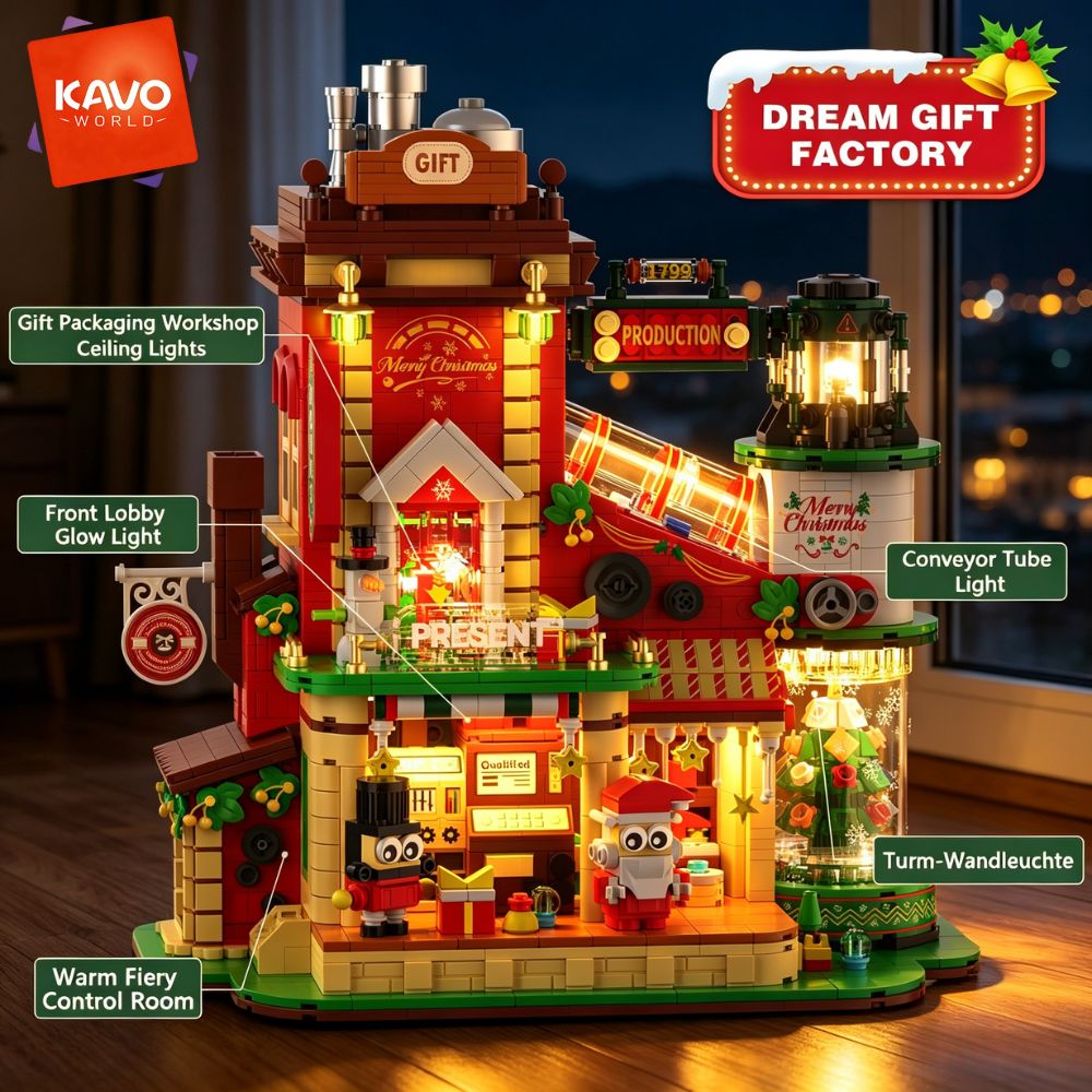 مجموعة بناء KAVOWORLD 2775 قطع - مراجعة Santa'S Elves Holiday Lighting & Decor Llc وسعره