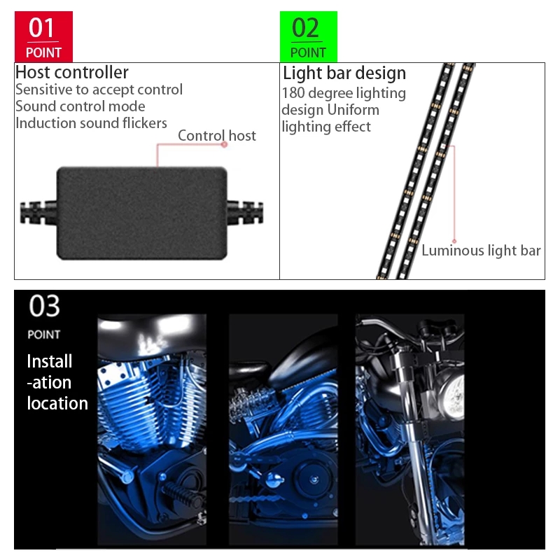 LED دراجة نارية الزخرفية المحي - مراجعة Lighting Bolt Decor وسعره